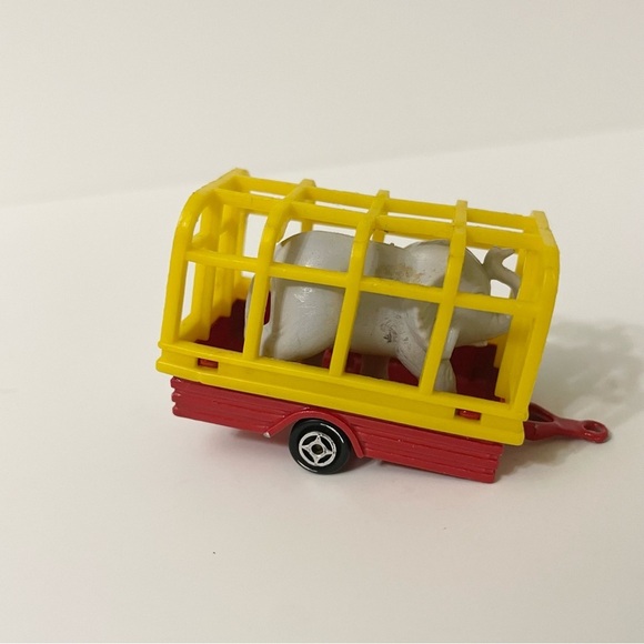 Vintage Majorette 21720 Trailer With Elephant - Picture 11 of 15